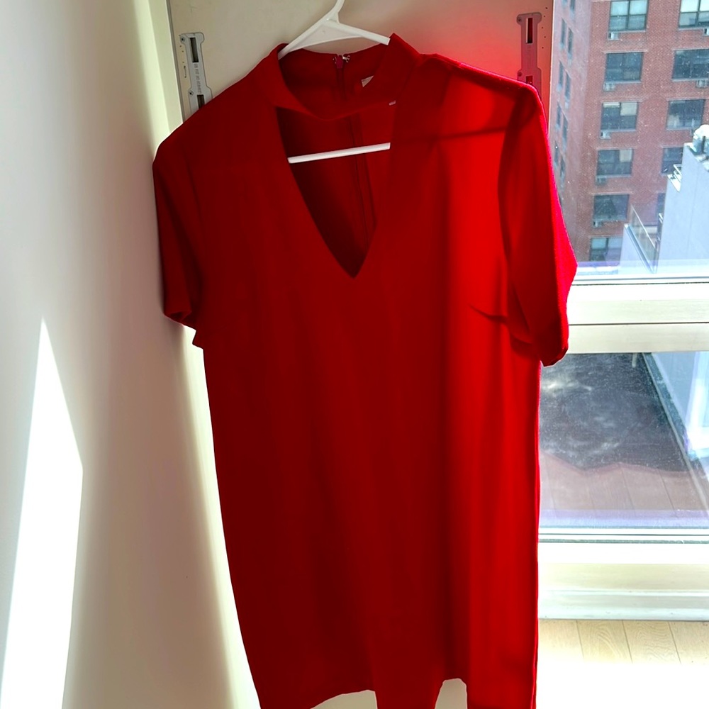 Philosophy open collar red dress - worn once